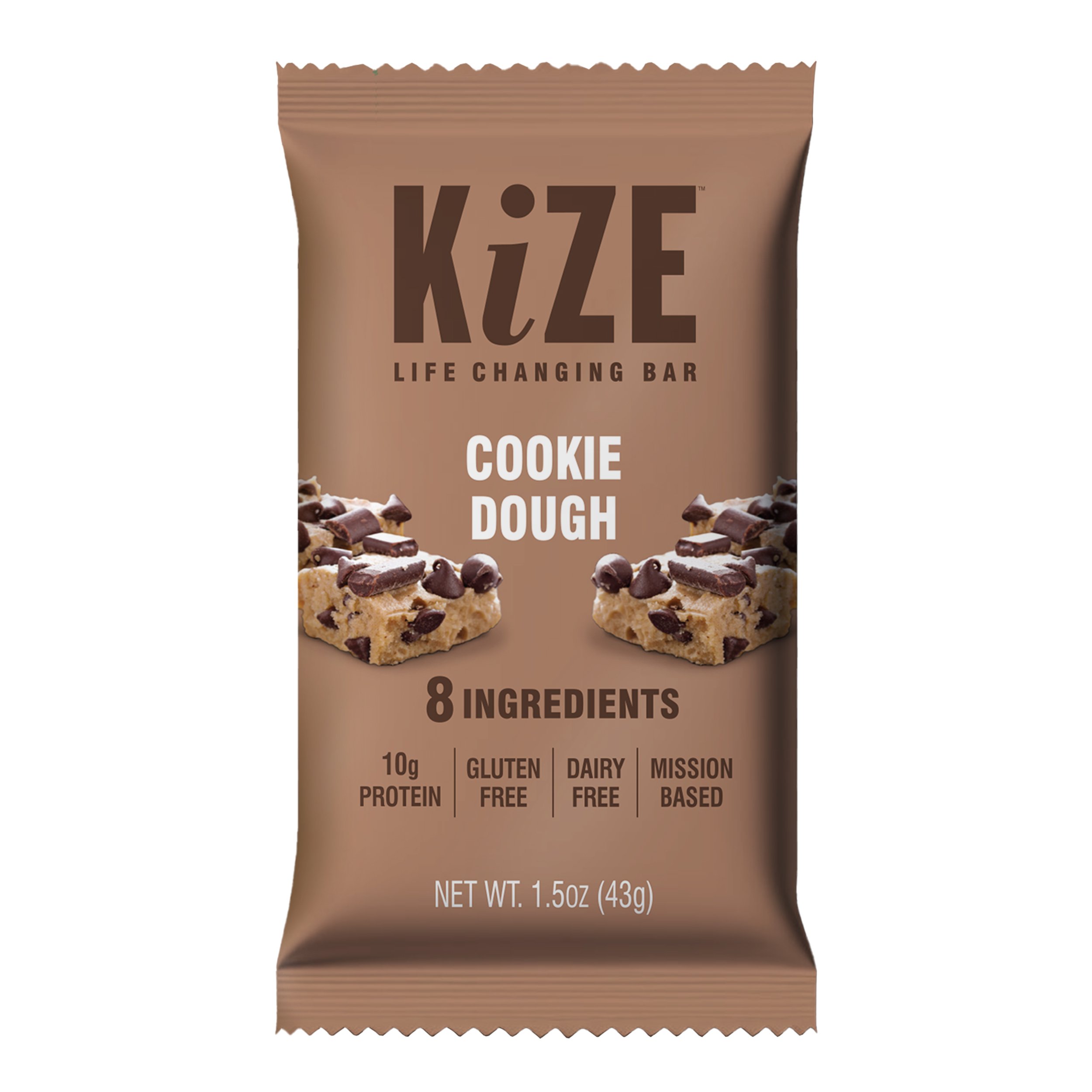 Kize Life Changing Bar Cookie Dough Raw Energy Bar Shop Granola & snack bars at HEB