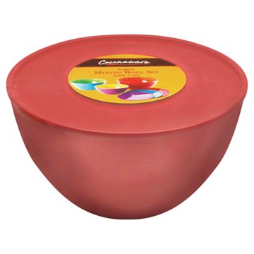 Cocinaware Mixing Bowl Set with Lids, 6 pc