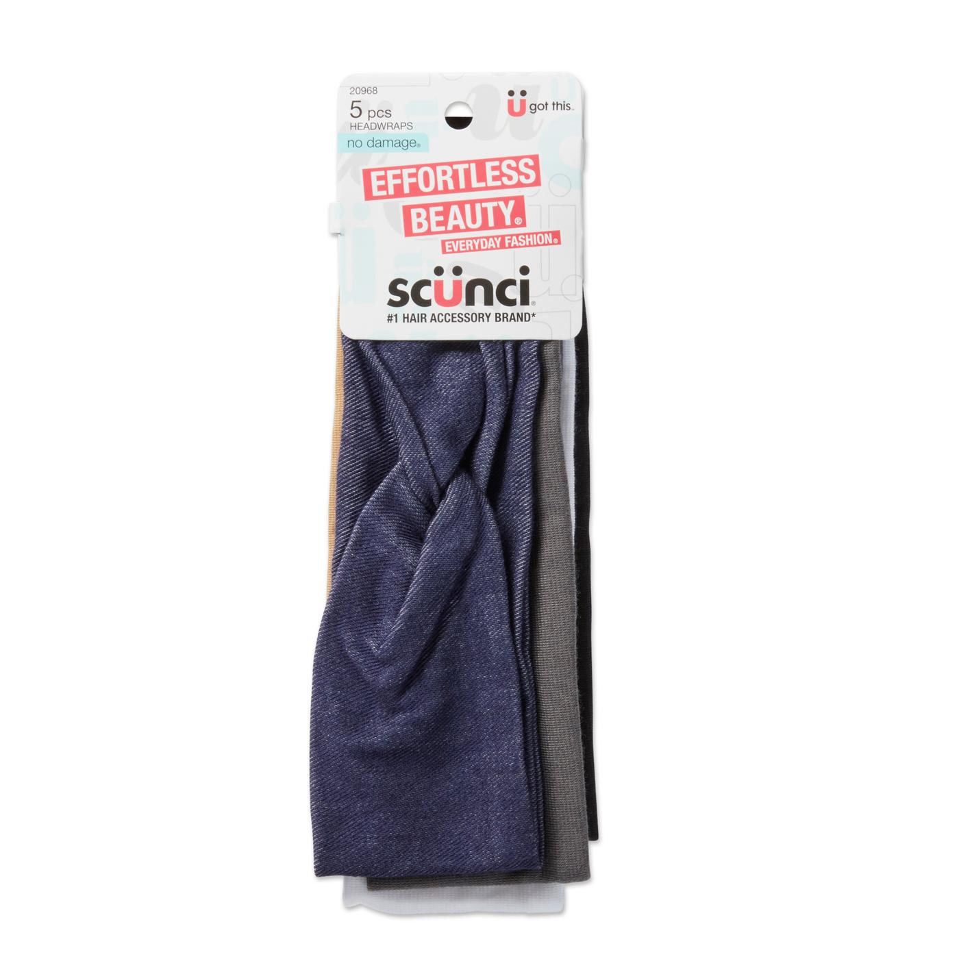 Scunci Denim and Solid Headwraps; image 1 of 2