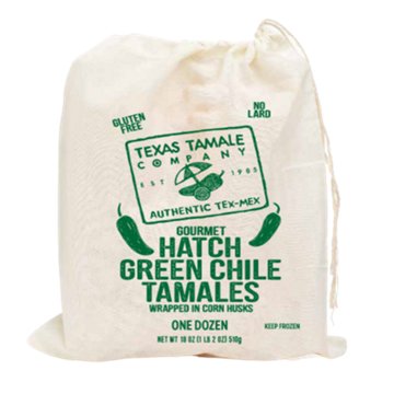 Texas Tamale Company Gourmet Hatch Green Chile Tamales, 12 ct