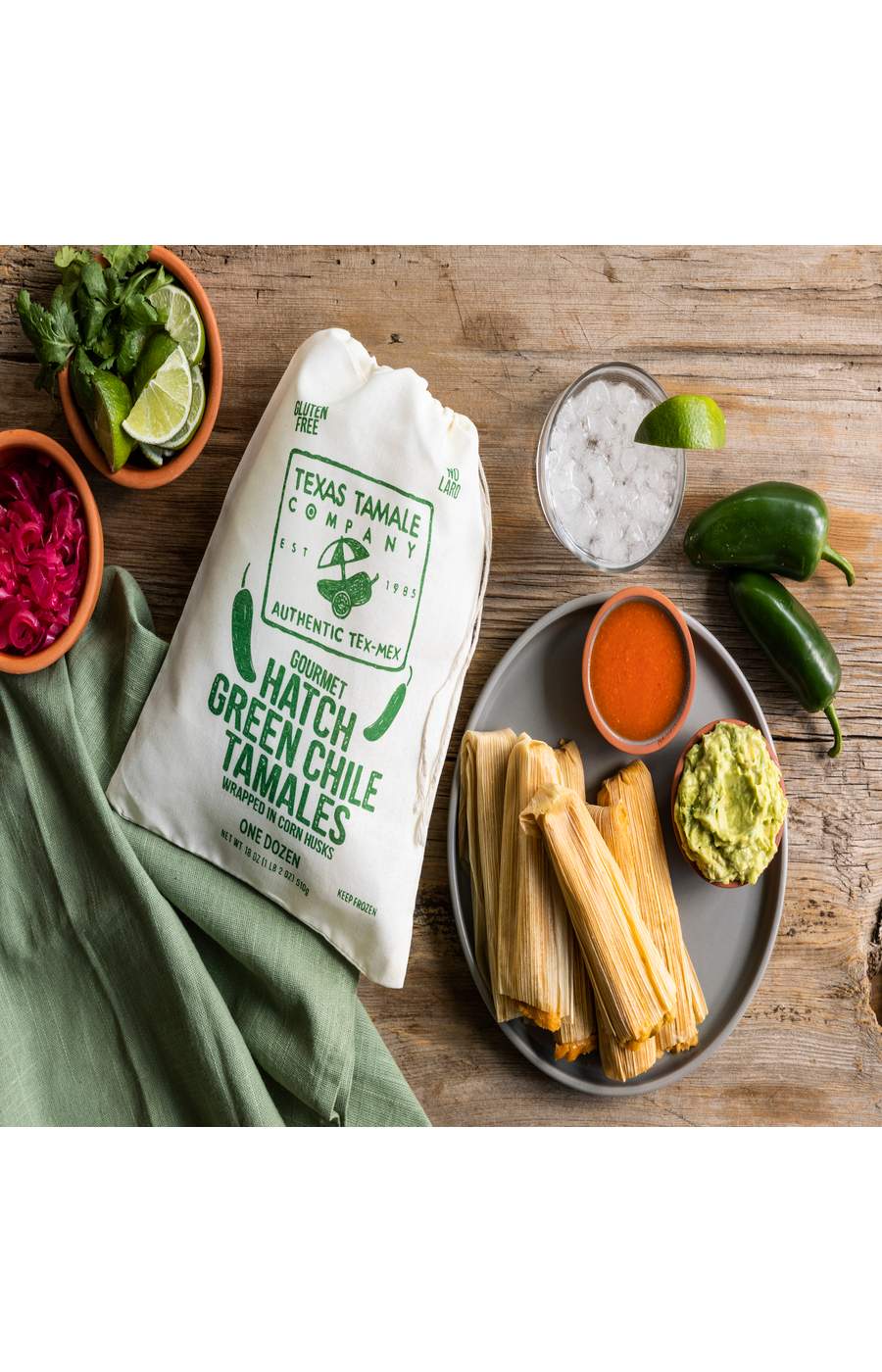 Texas Tamale Company Hatch Green Chile Tamales Shop Appetizers at HEB