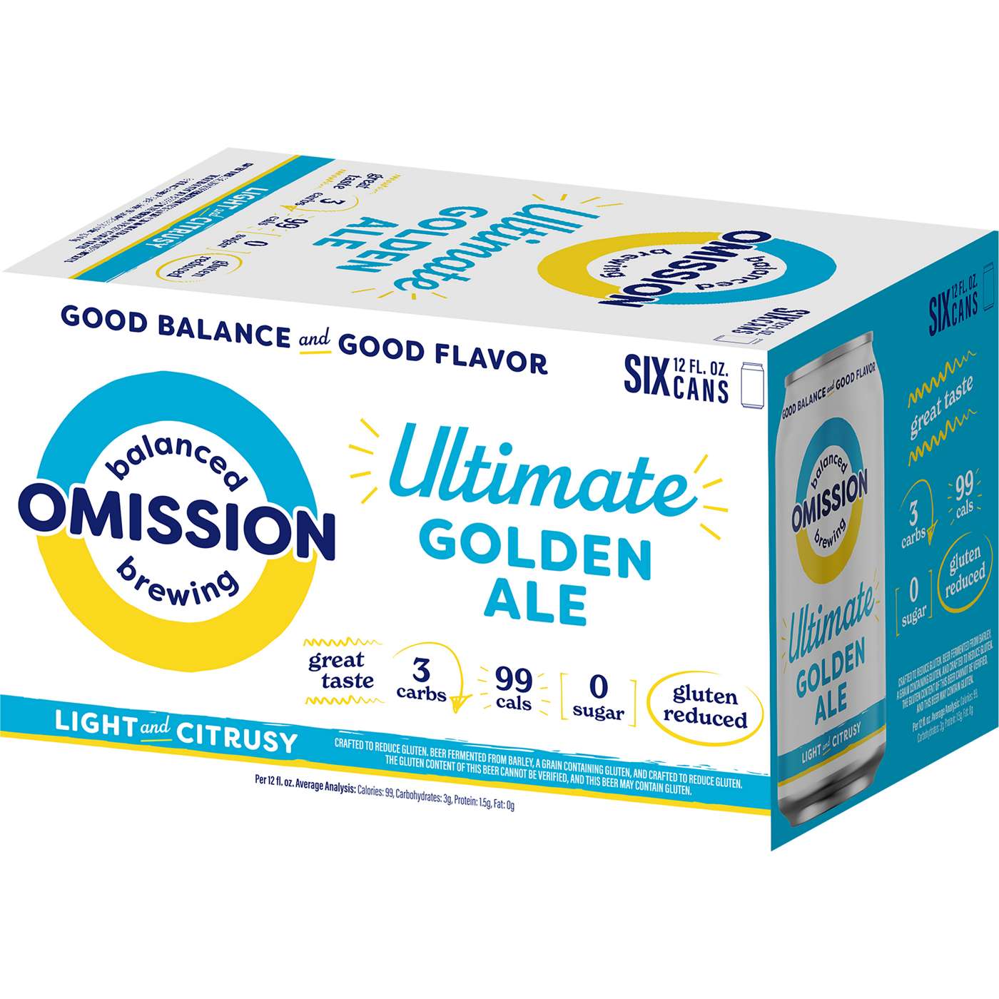 Widmer Brothers Omission Ultimate Light Golden Ale Beer 12 oz Cans; image 1 of 2