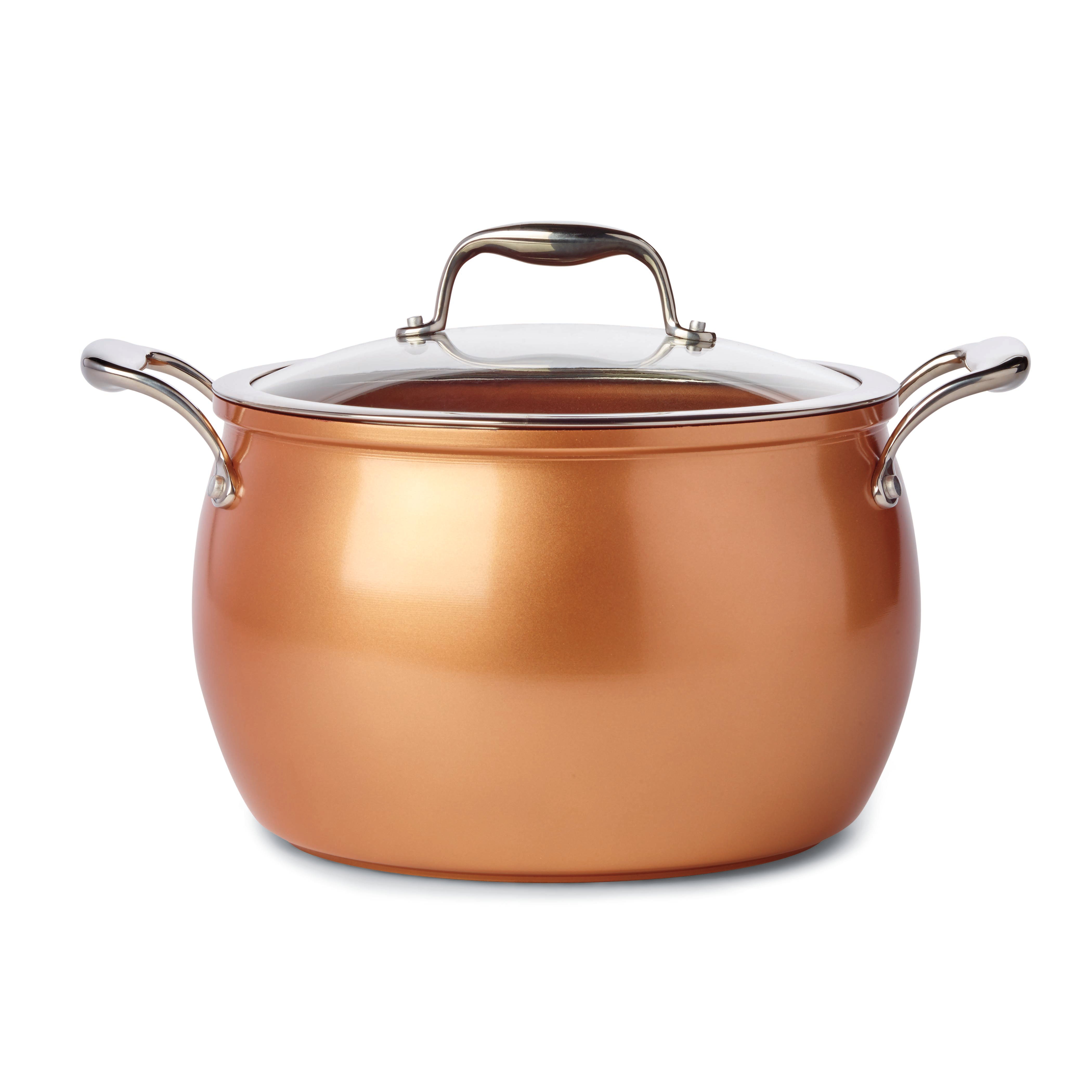 Kitchen  Table Copper Stock Pot  Shop Cookware at HEB