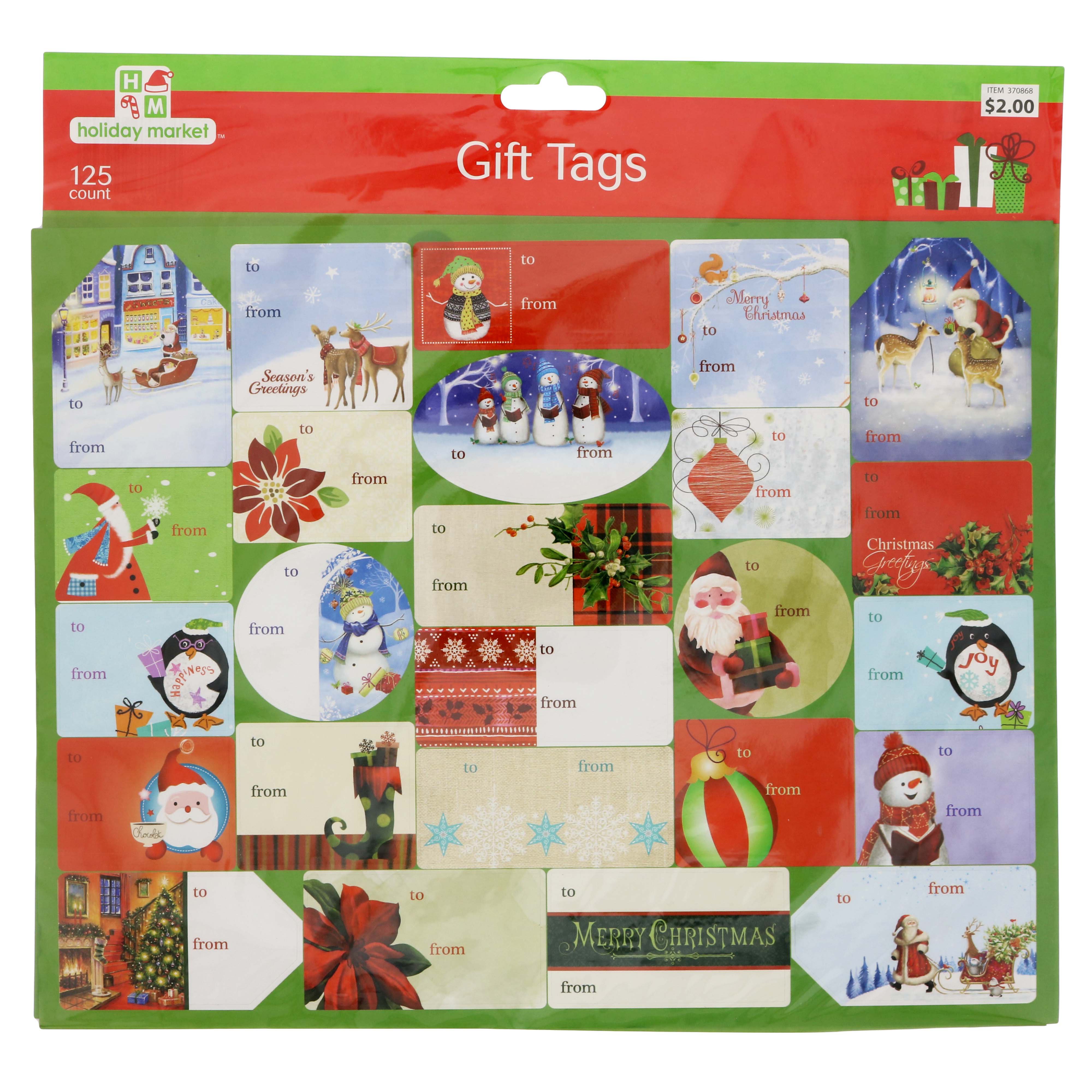 Holiday Market Assorted Value Gift Tags Shop Holiday Market Assorted