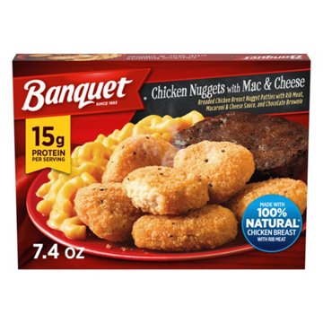 Banquet Chicken Nuggets With Mac & Cheese Frozen Meal