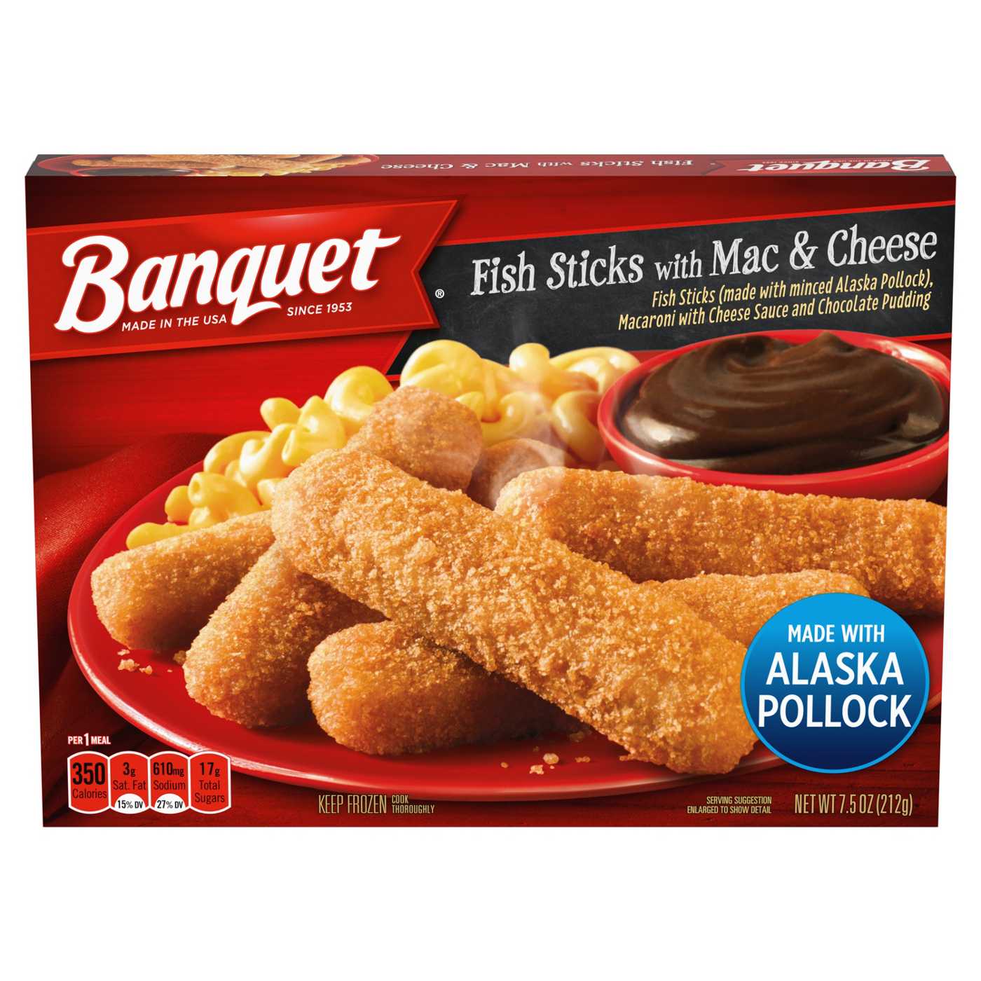 Banquet Fish Sticks with Mac & Cheese; image 1 of 4