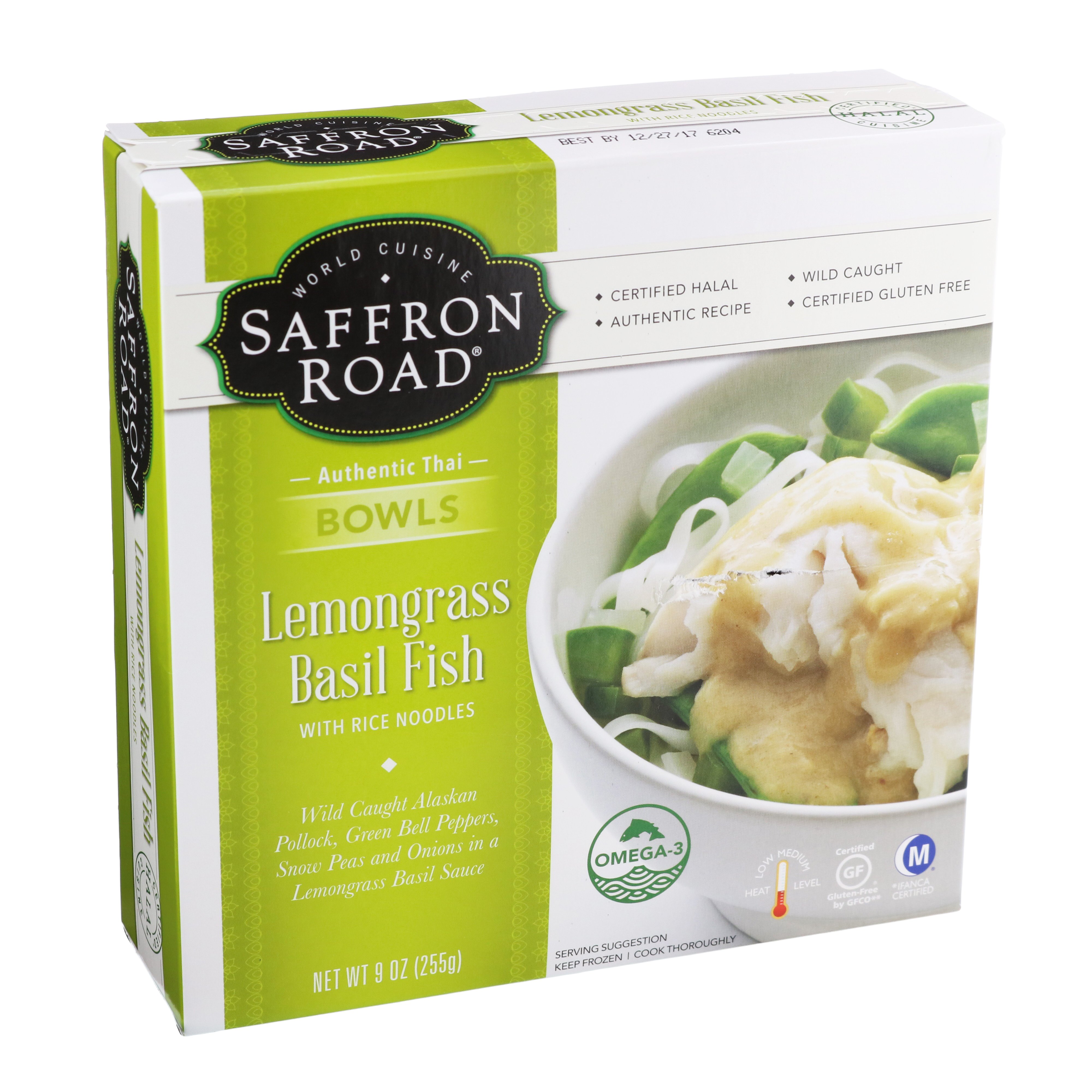 Saffron Road Lemongrass Basil Fish With Rice Noodles Shop Entrees