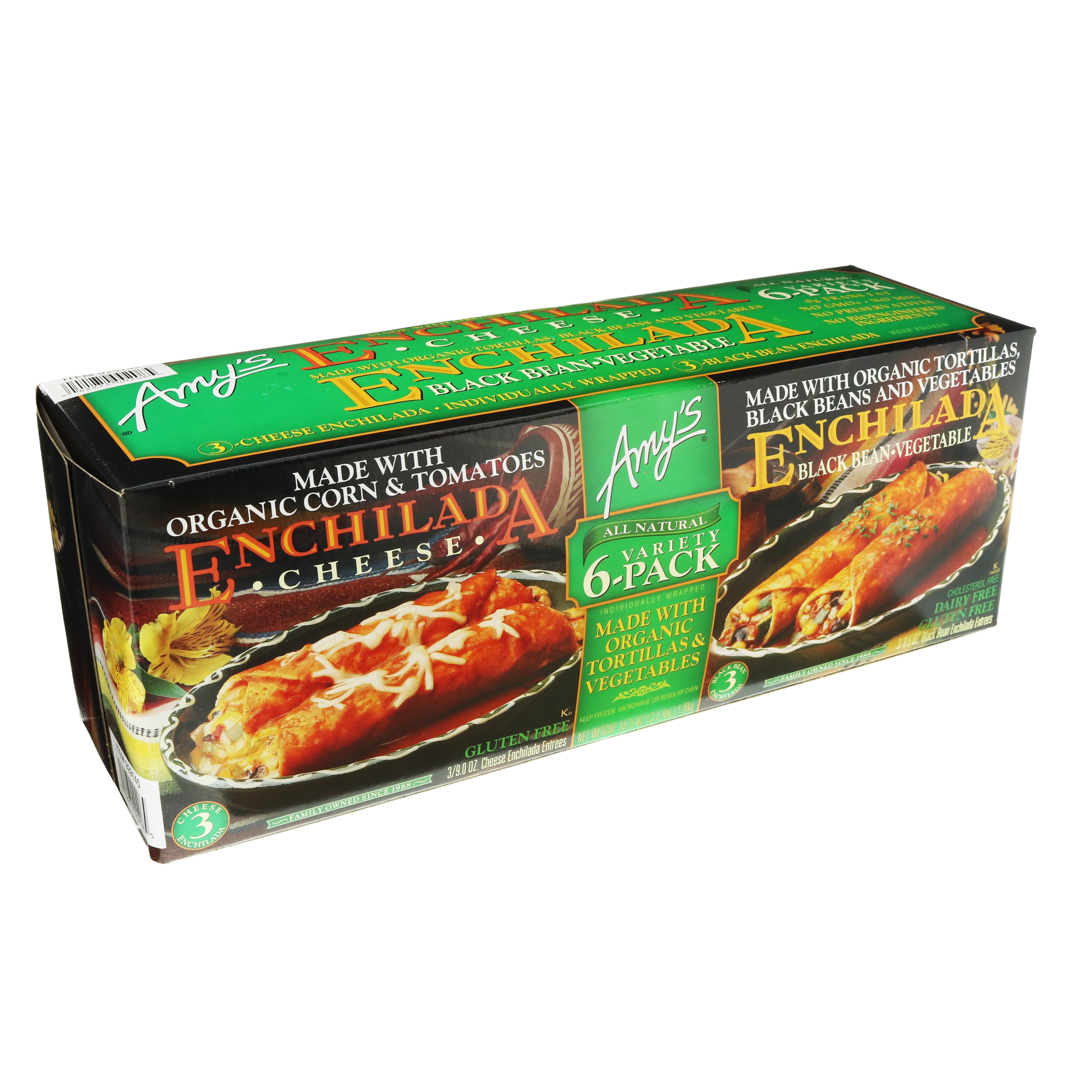 Amy's Enchilada Combo Pack Cheese Black Bean Vegetable Shop Meals