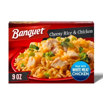 Banquet Cheesy Rice & Chicken Frozen Meal