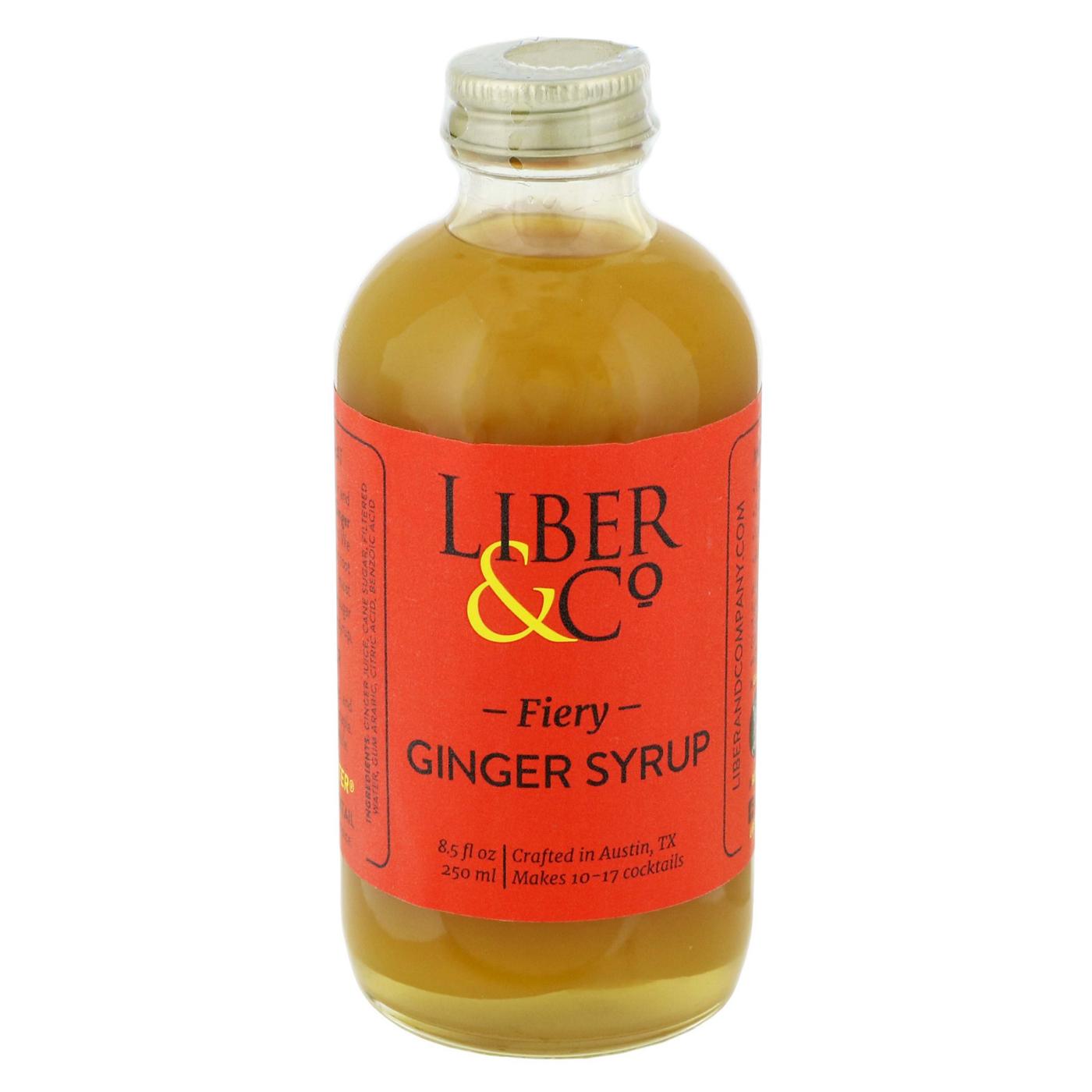 Liber & Co Fiery Ginger Syrup Shop Cocktail mixers at HEB