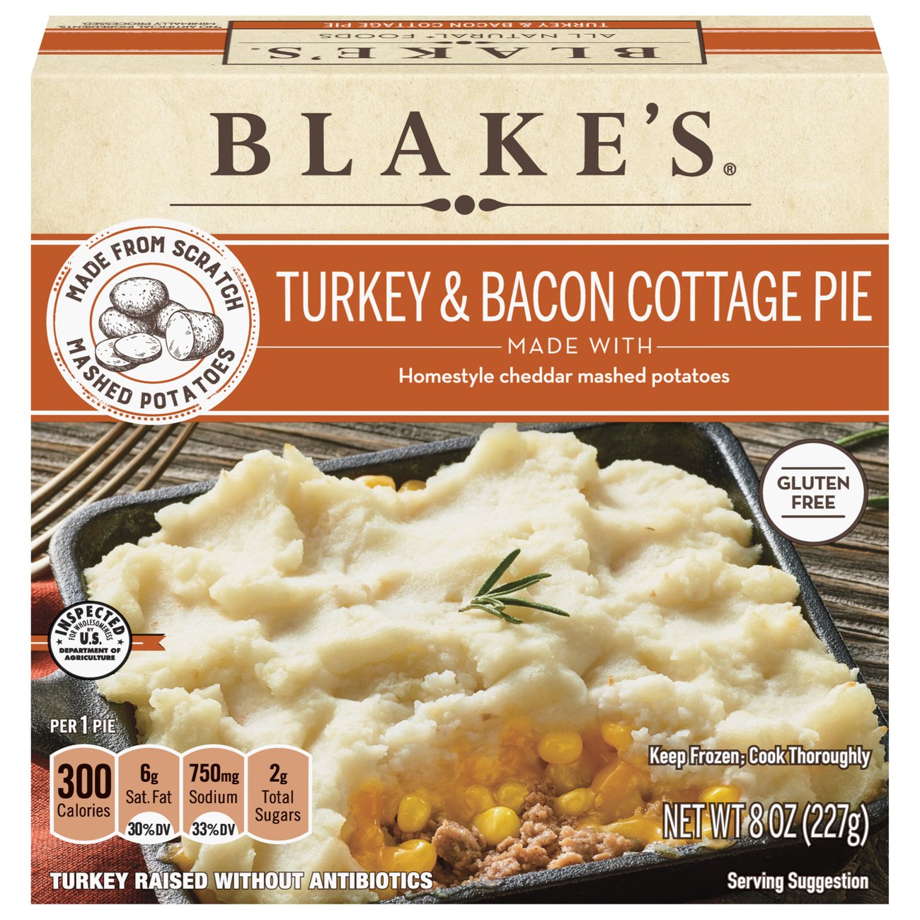 Blake's Turkey & Uncured Bacon Cottage Pie Shop Entrees & Sides at HEB