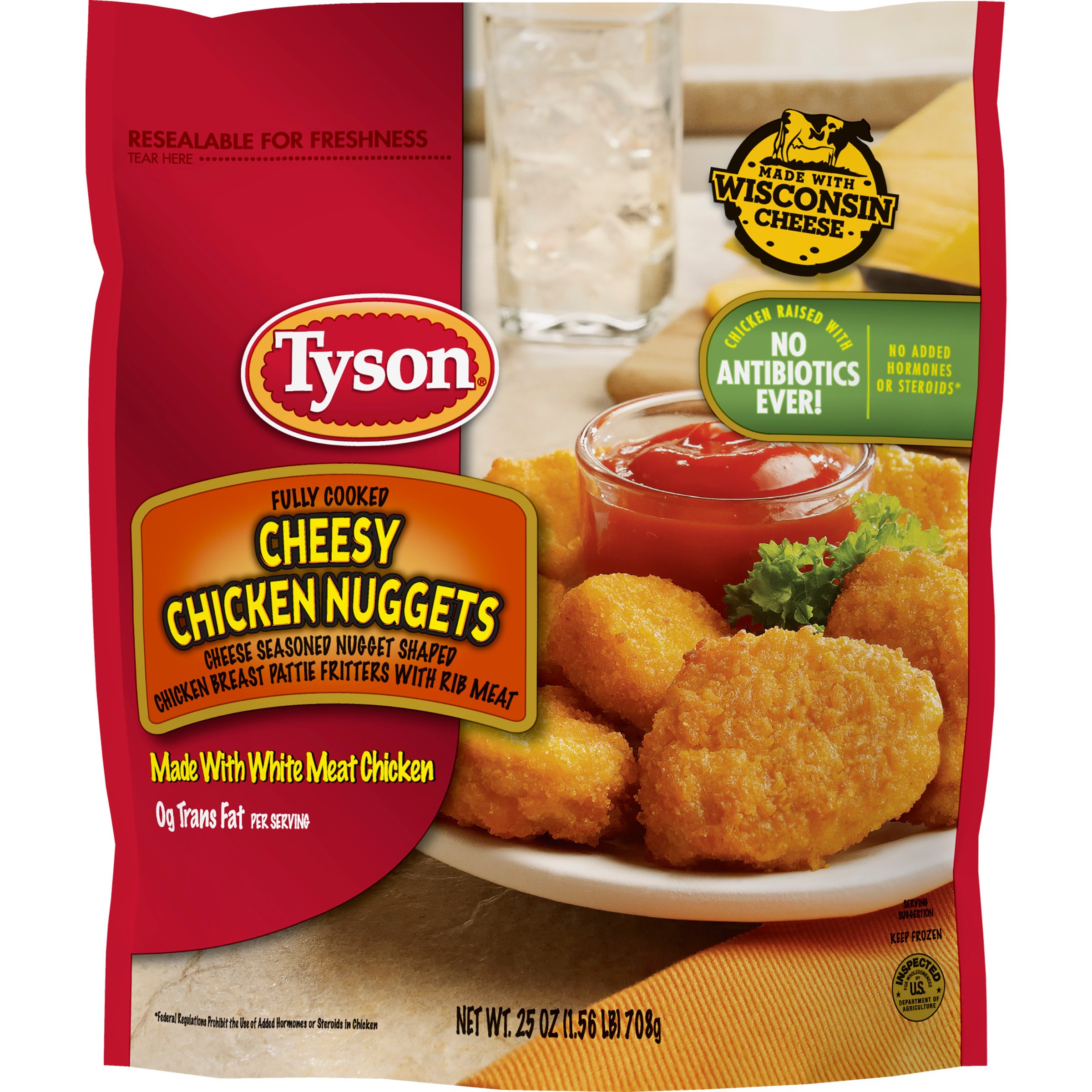 Tyson Fully Cooked Cheesy Chicken Nuggets Shop Chicken at HEB