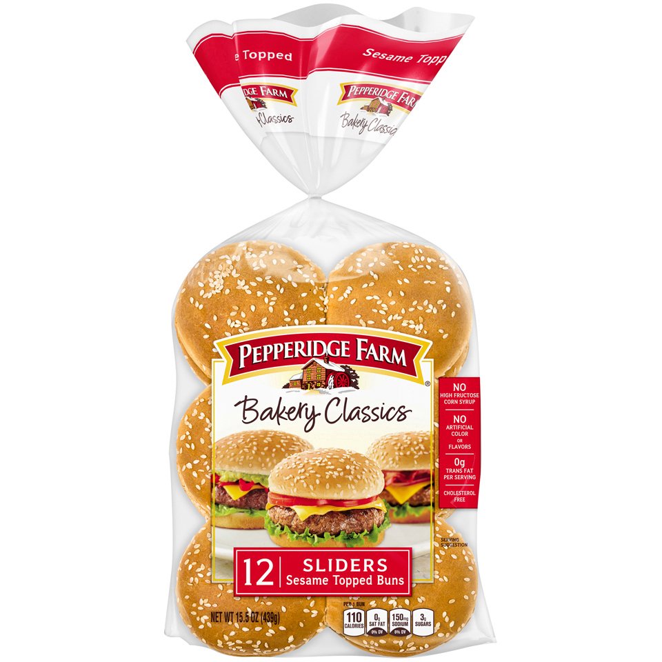 Pepperidge Farm Sesame Slider Buns Shop Bread at HEB