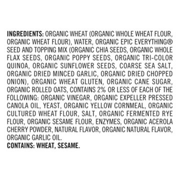 Dave's Killer Bread Epic Everything 13g Protein Organic Bagels, 5 ct