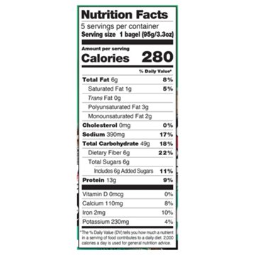 Dave's Killer Bread Epic Everything 13g Protein Organic Bagels, 5 ct