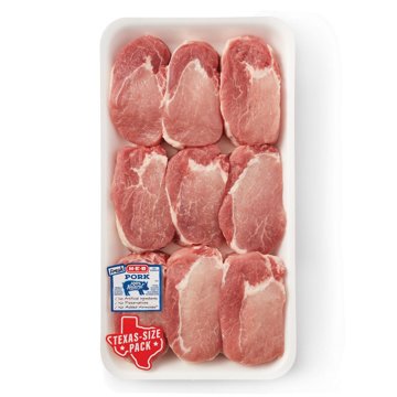 H-E-B Boneless Ribeye Pork Chops, Extra Thick Cut – Texas-Size Pack, Avg. 3.98 lbs