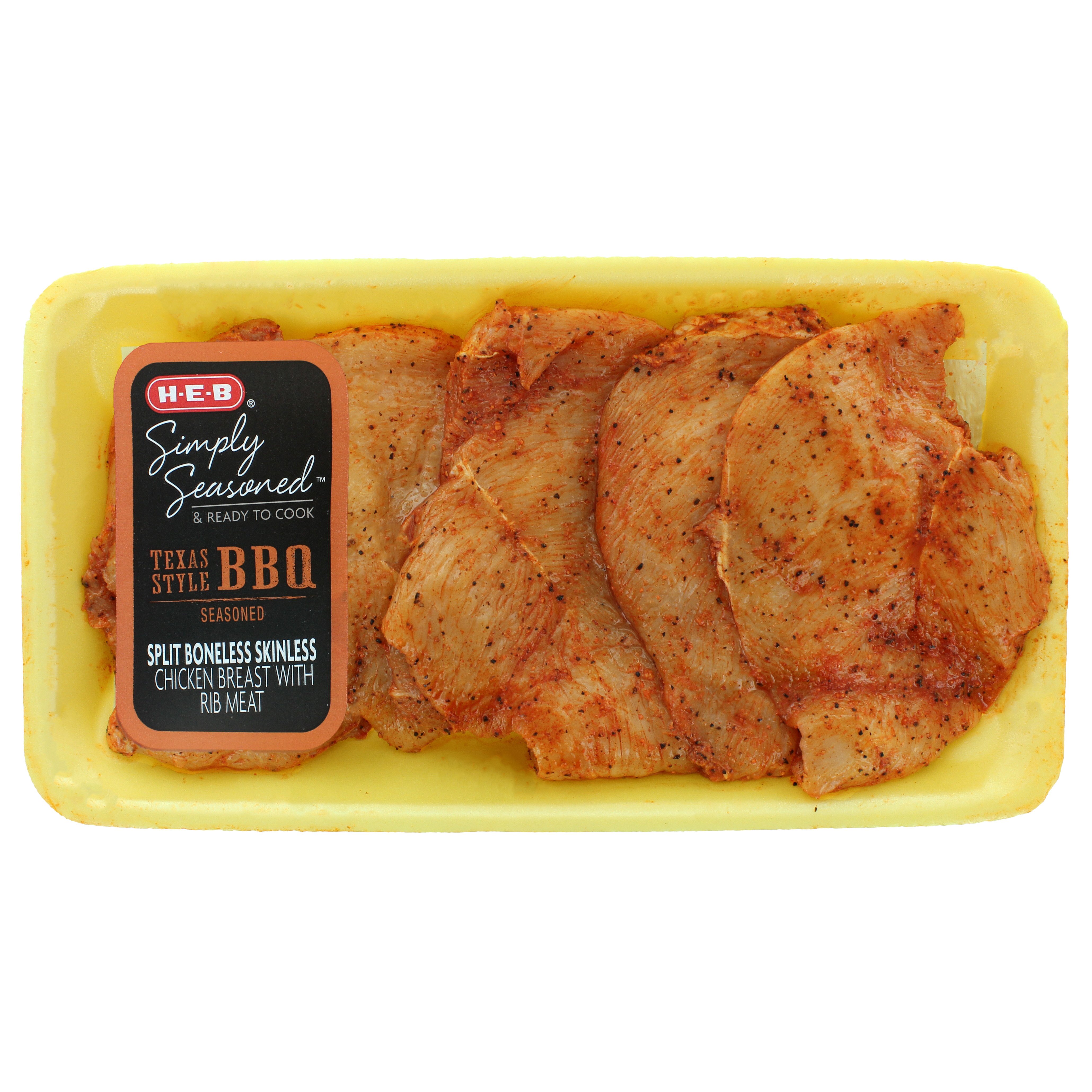 H-E-B Simply Seasoned Bbq Boneless Split Chicken Breasts | Fig App