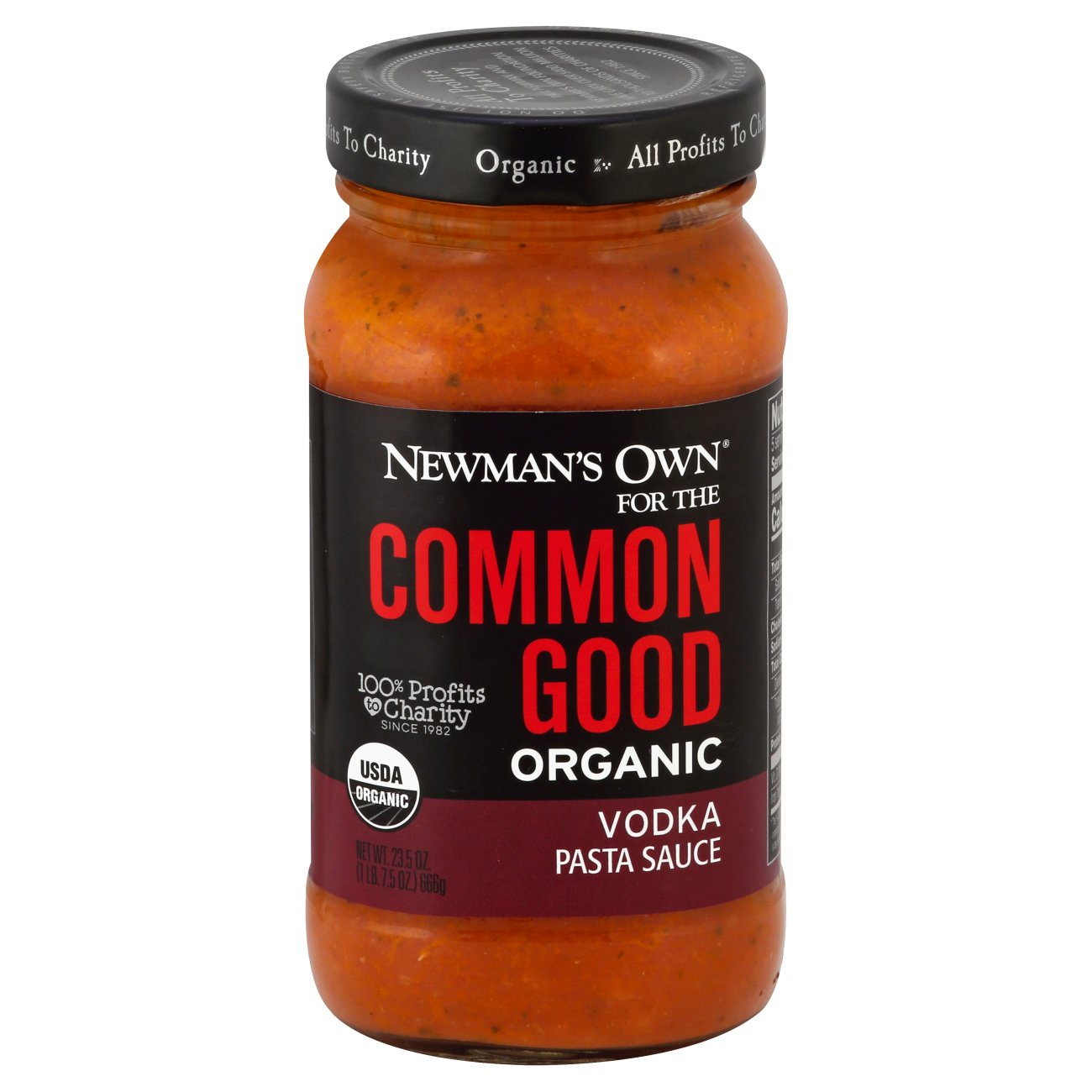 Newman's Own Common Good Organic Vodka Pasta Sauce Shop Pasta Sauces