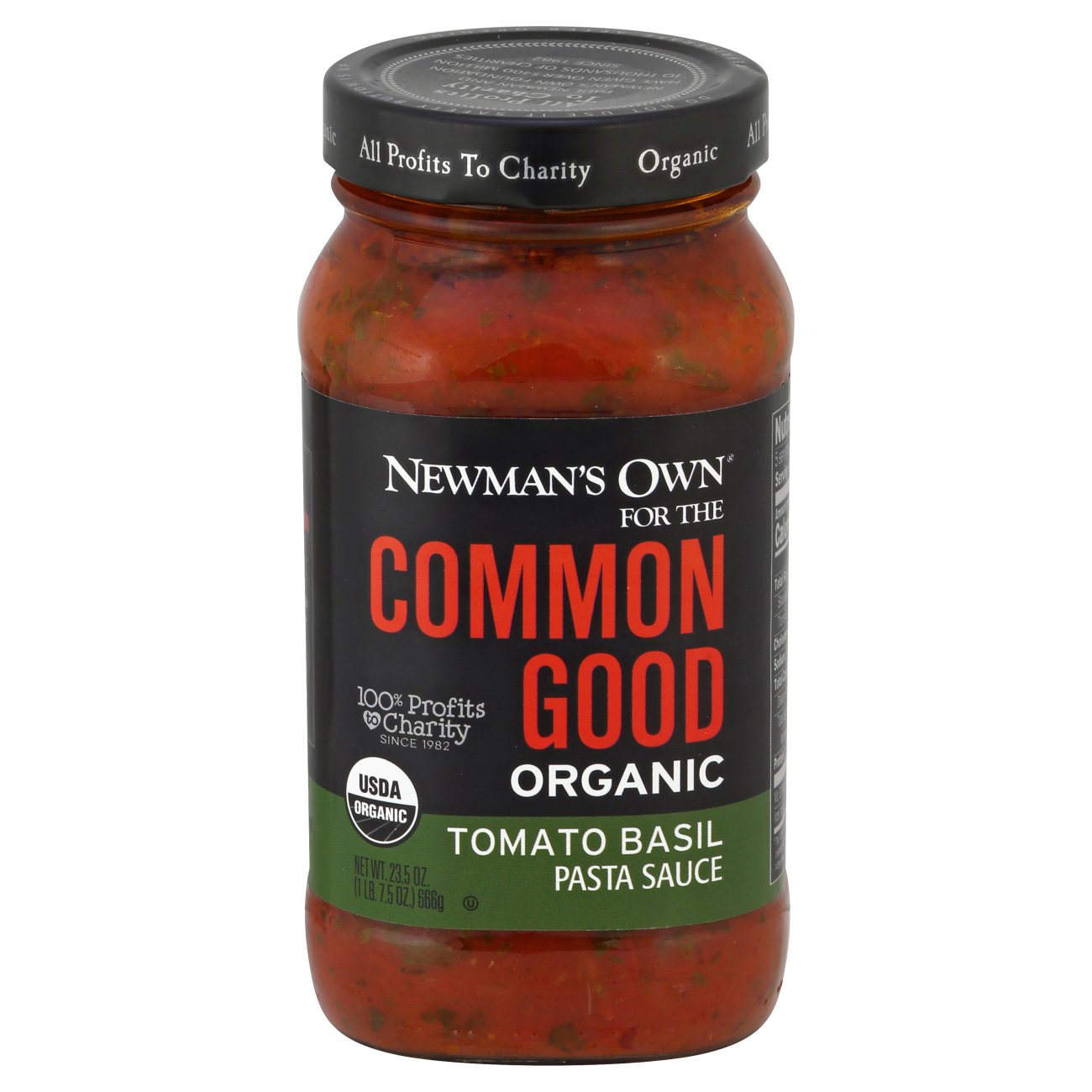 Newman's Own Common Good Organic Tomato Basil Sauce Shop Pasta sauces