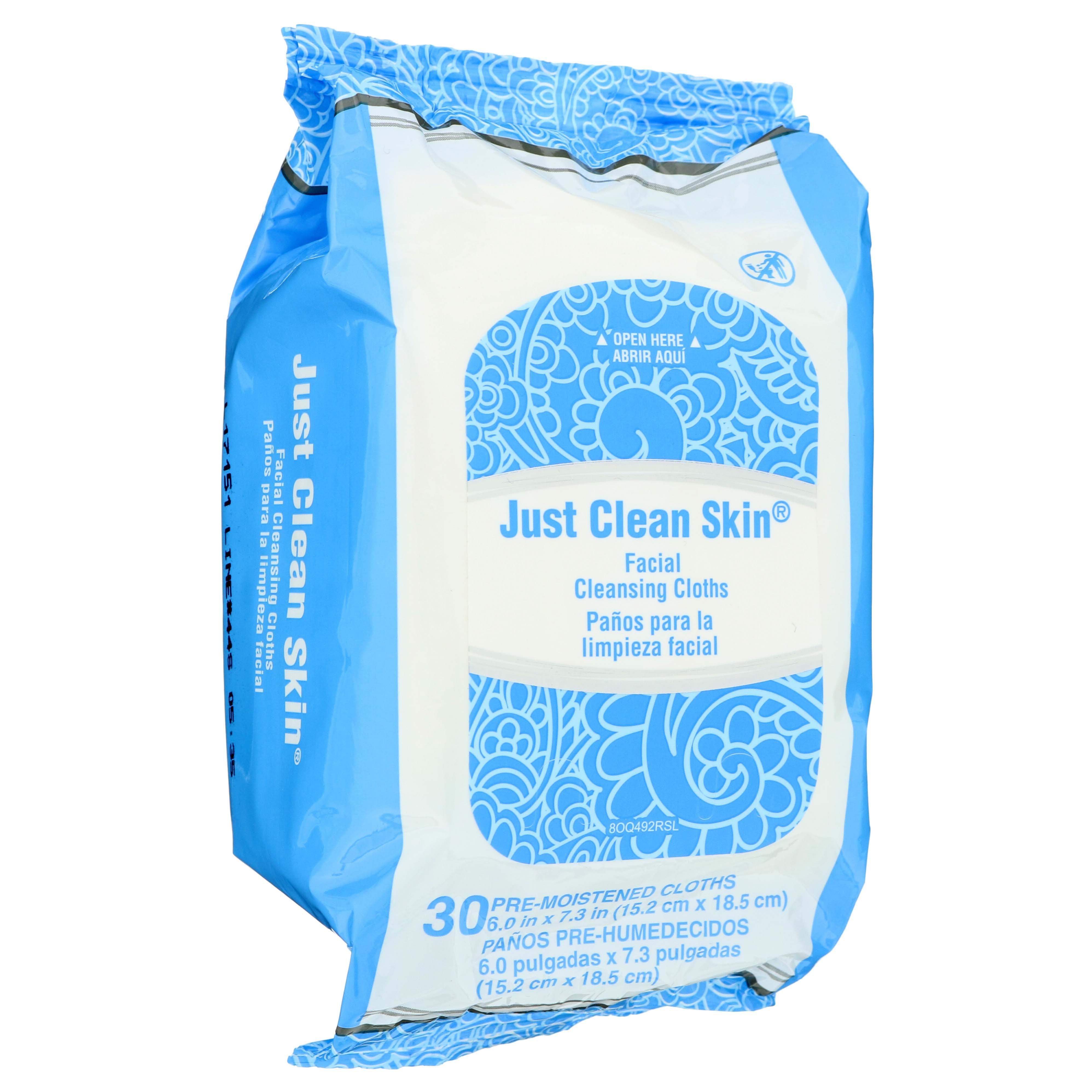 Just Clean Skin Basic Facial Cleansing Cloths Shop Cleansers & Soaps