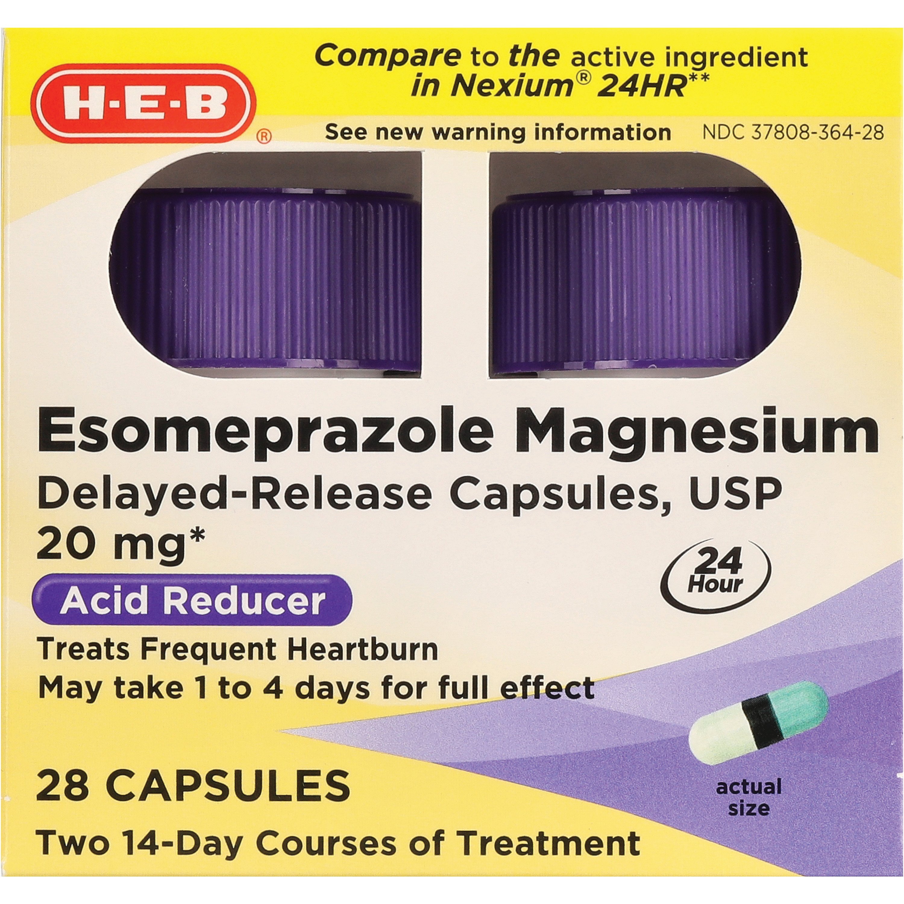 HEB Esomeprazole Magnesium Acid Reducer Capsules 20 mg Shop
