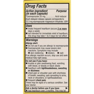 H-E-B Esomeprazole Magnesium Acid Reducer Capsules – 20 mg, 28-ct