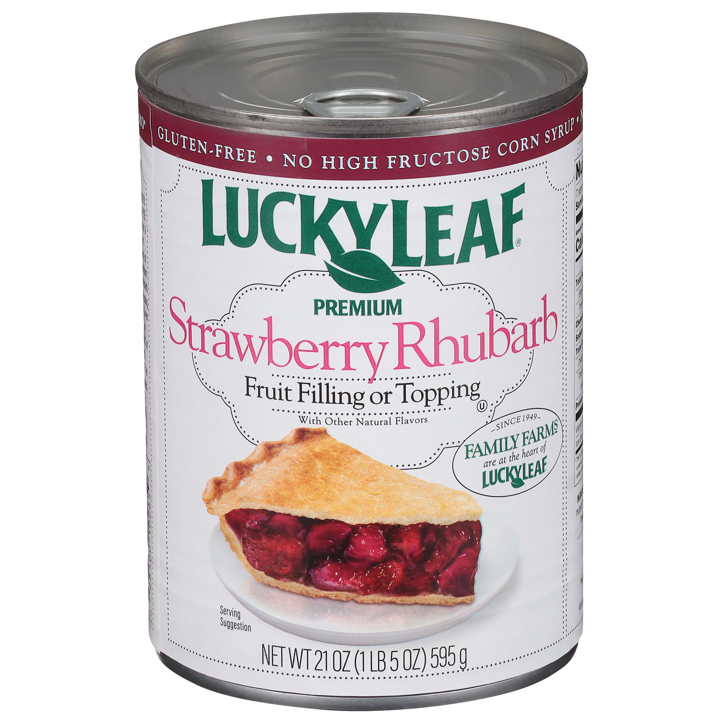 Lucky Leaf Strawberry Rhubarb Fruit Filling & Topping Shop Pie