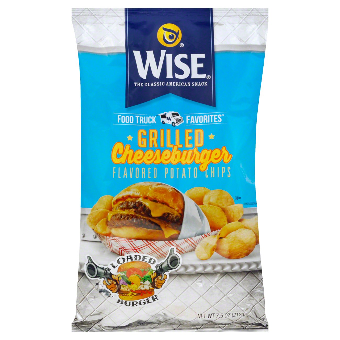 Wise Food Truck Favorites Grilled Cheeseburger Flavor Potato Chips Shop Chips at HEB