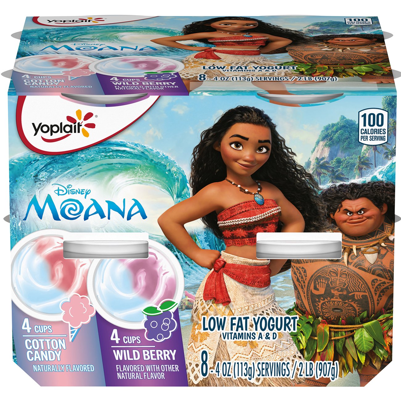 Yoplait Finding Dory LowFat Cotton Candy &Wildberry Yogurt Value Pack