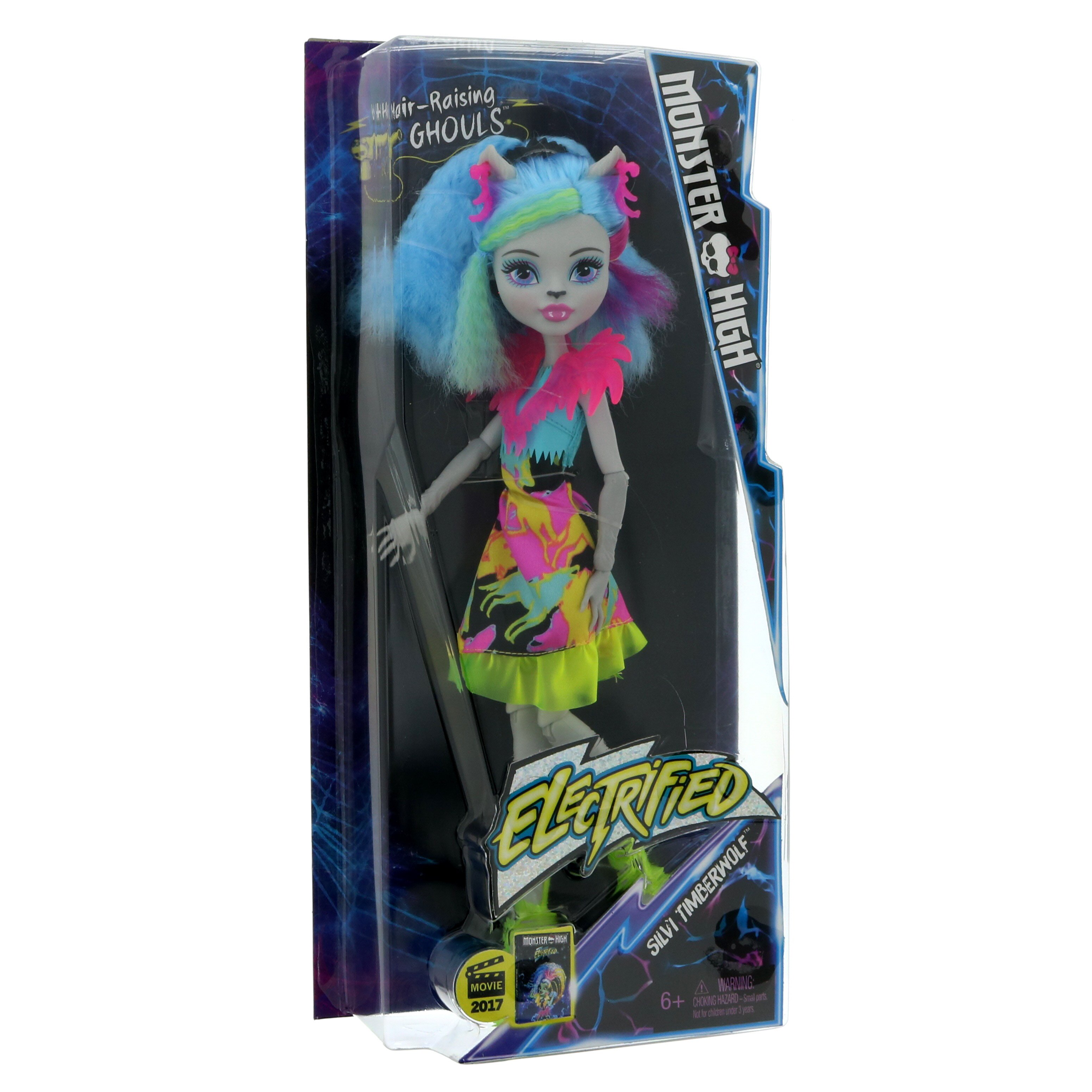 Monster high electrified silvi hot sale timberwolf