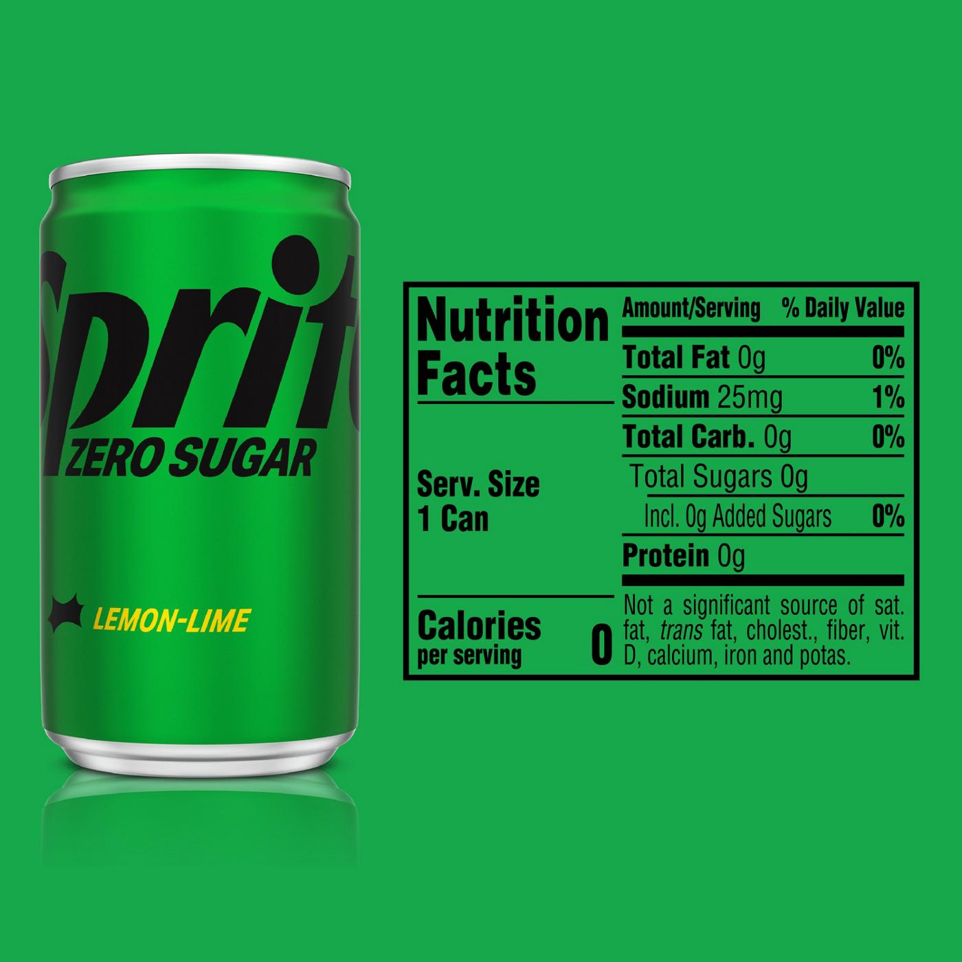 Sprite Zero Lemon-Lime Soda 7.5 oz Cans; image 2 of 6
