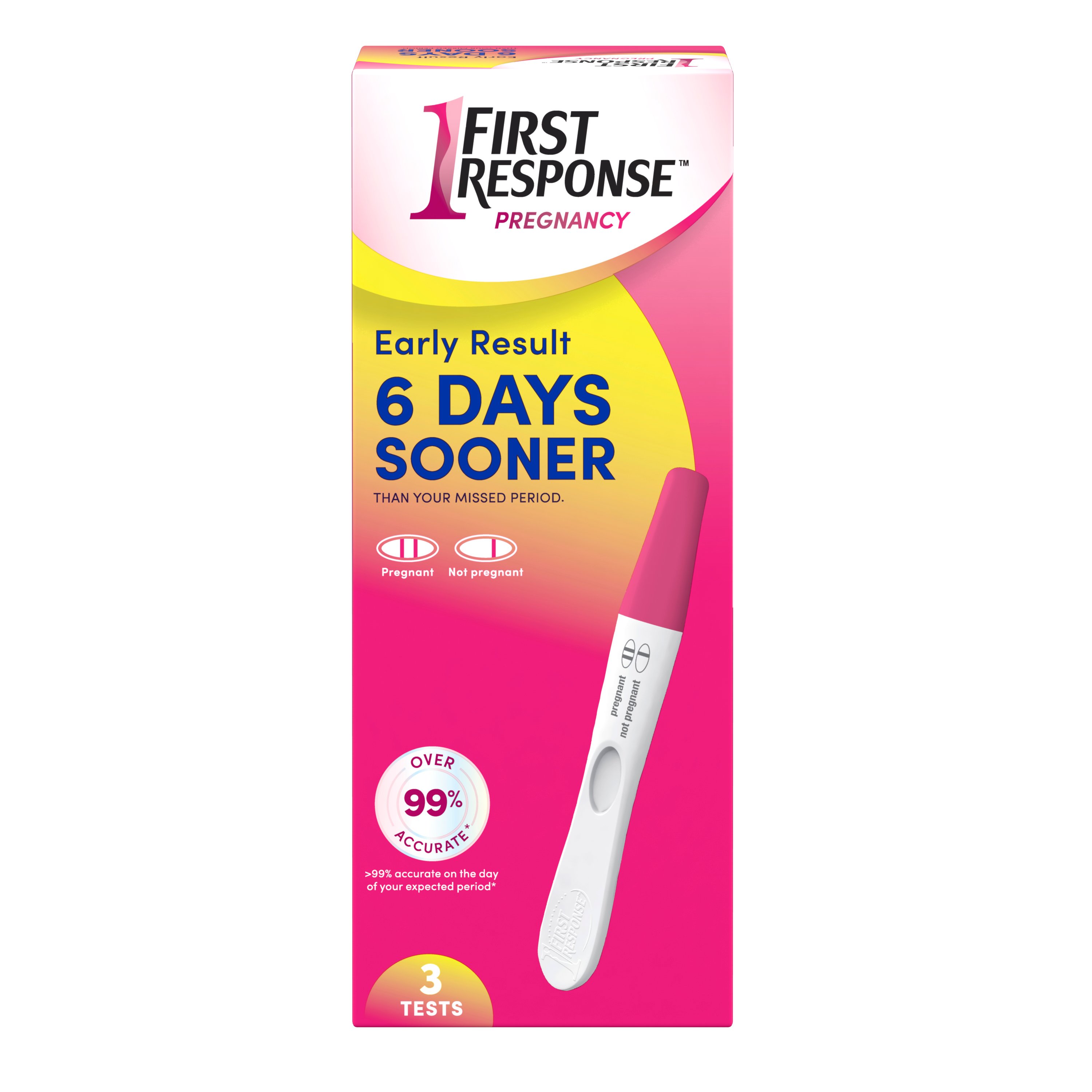 First Response Early Result Pregnancy Test, 3 Count(Pack of 1)(Packaging &  Test Design May Vary)