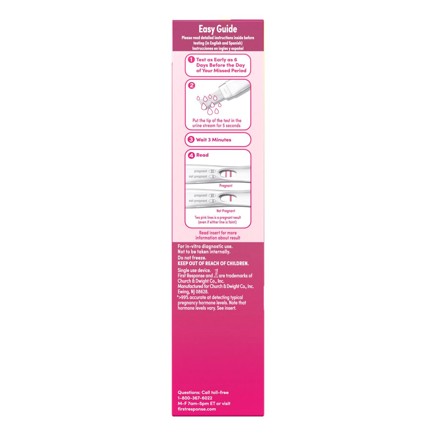 First Response Early Result Pregnancy Test; image 2 of 6