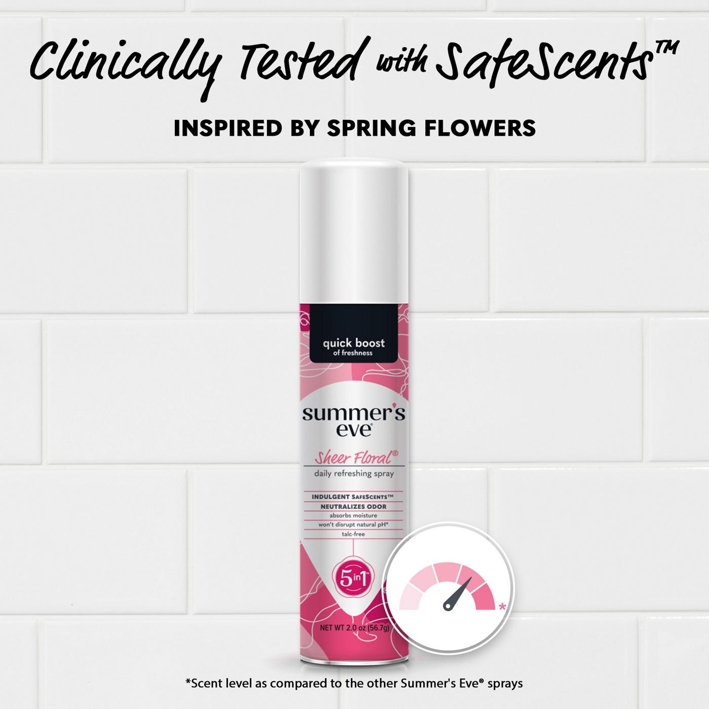 Summer's Eve Freshening Spray - Sheer Floral; image 2 of 5