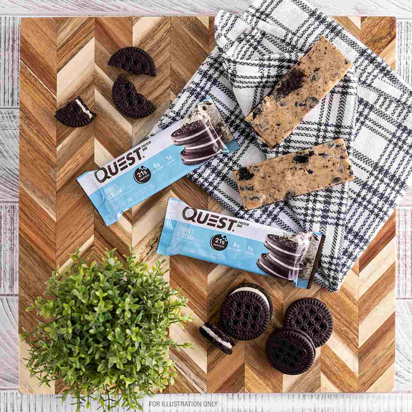 Quest 21g Protein Bars - Cookies & Cream; image 2 of 3