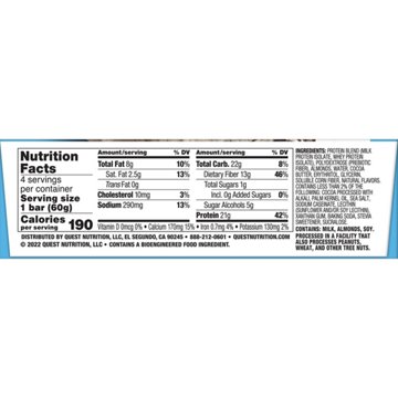 Quest 21g Protein Bars - Cookies & Cream