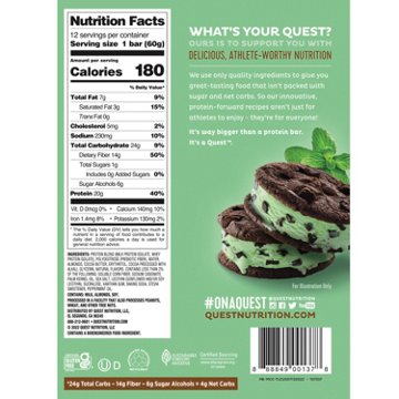 Quest 20g Protein Bars - Mint Chocolate Chunk