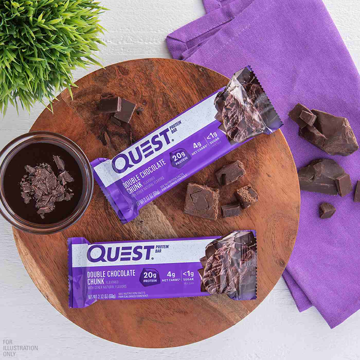 Quest 20g Protein Bars - Double Chocolate Chunk; image 2 of 3