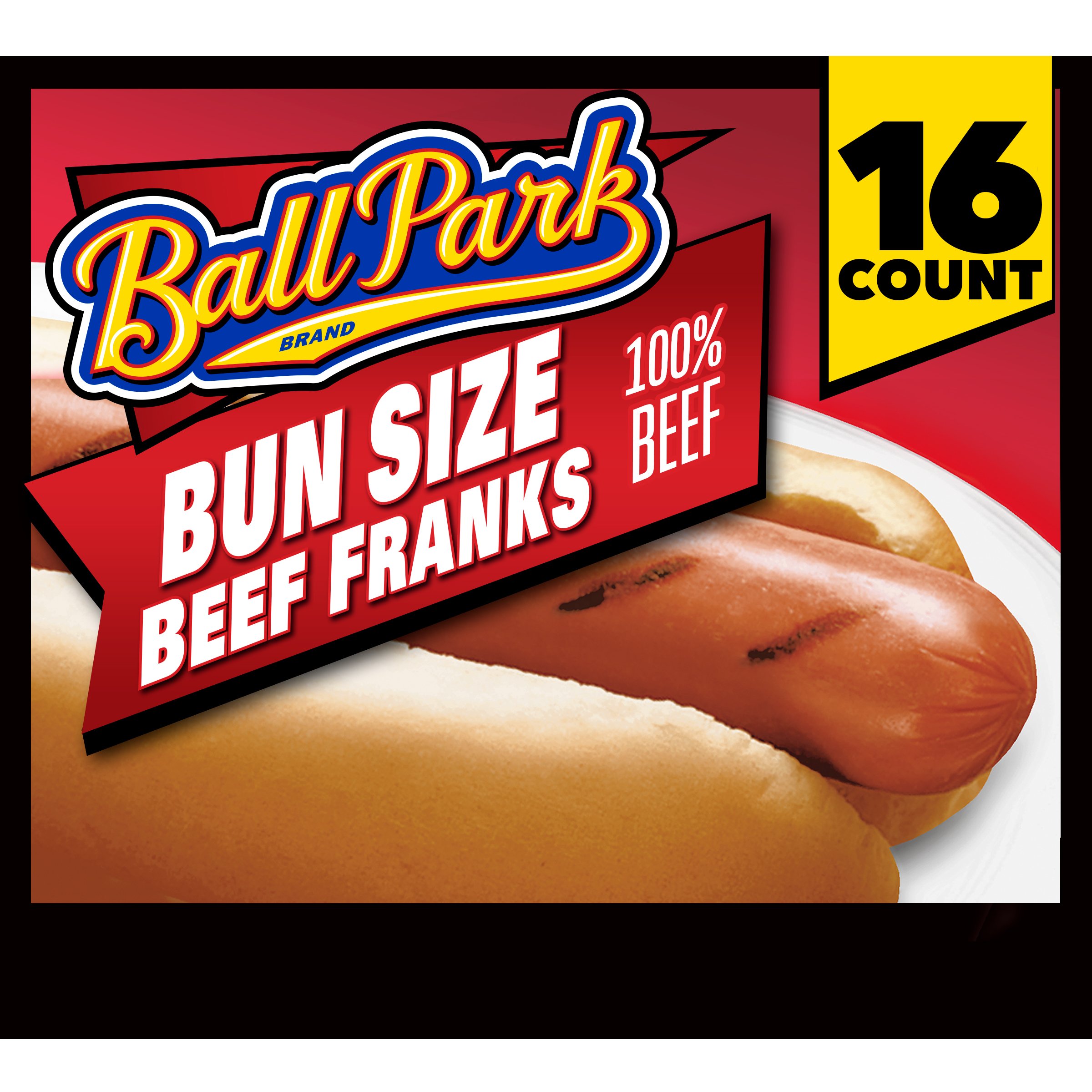 Ball Park Bun Size Beef Hot Dogs