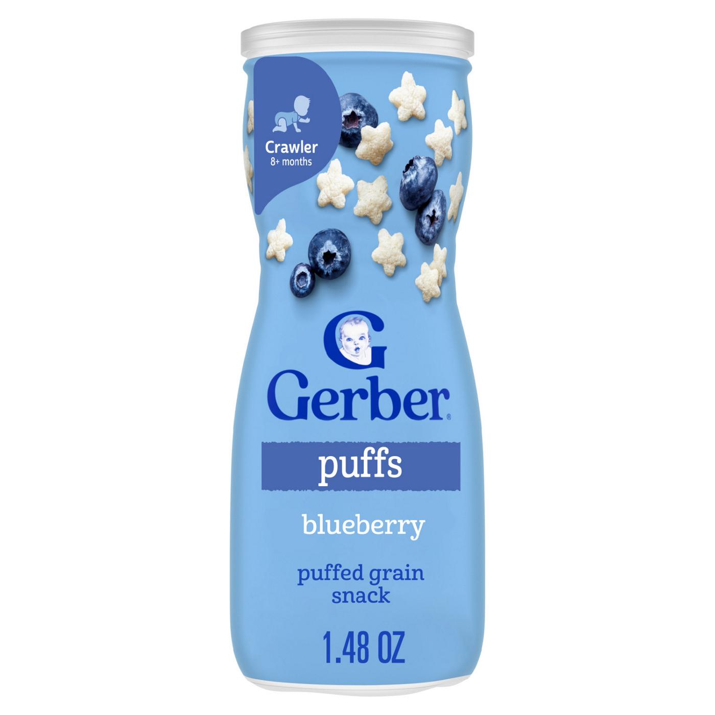 Gerber Snacks for Baby Grain & Grow Puffs - Blueberry; image 1 of 8