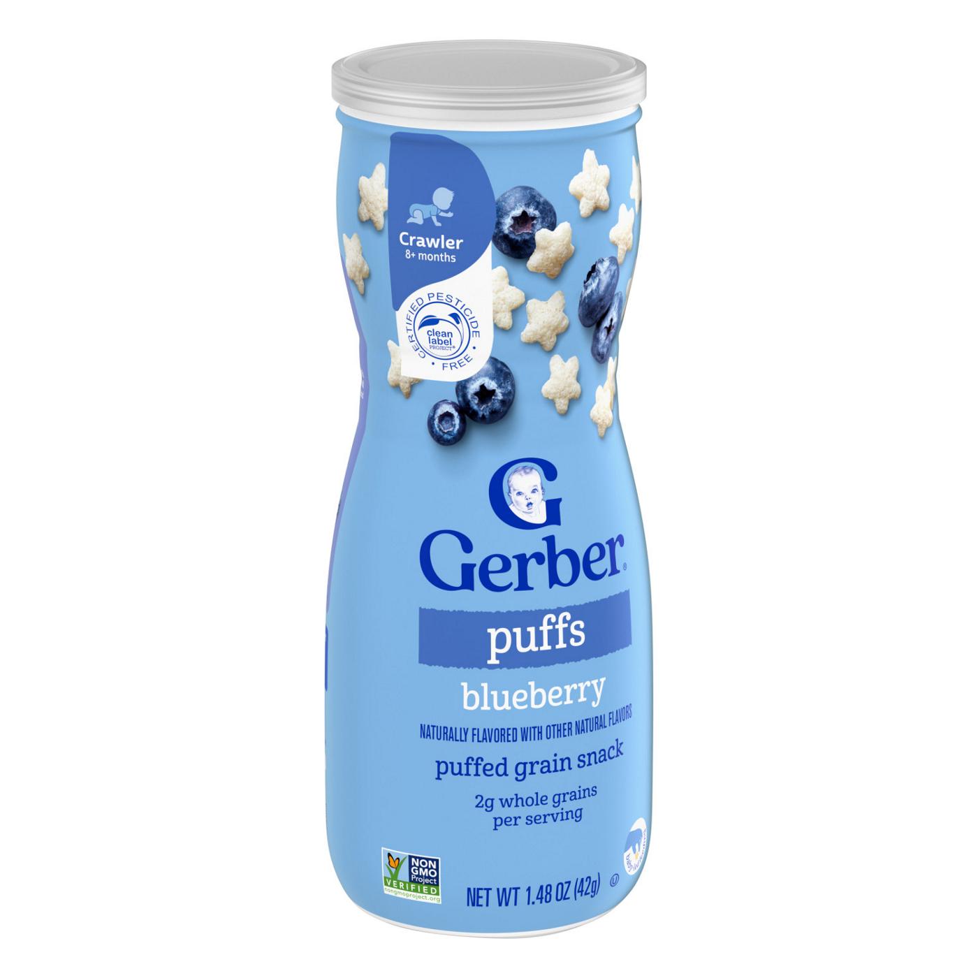 Gerber Snacks for Baby Grain & Grow Puffs - Blueberry; image 7 of 8