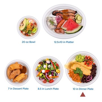 Elegant Living by H-E-B 10" Round Paper Plates, 40 ct