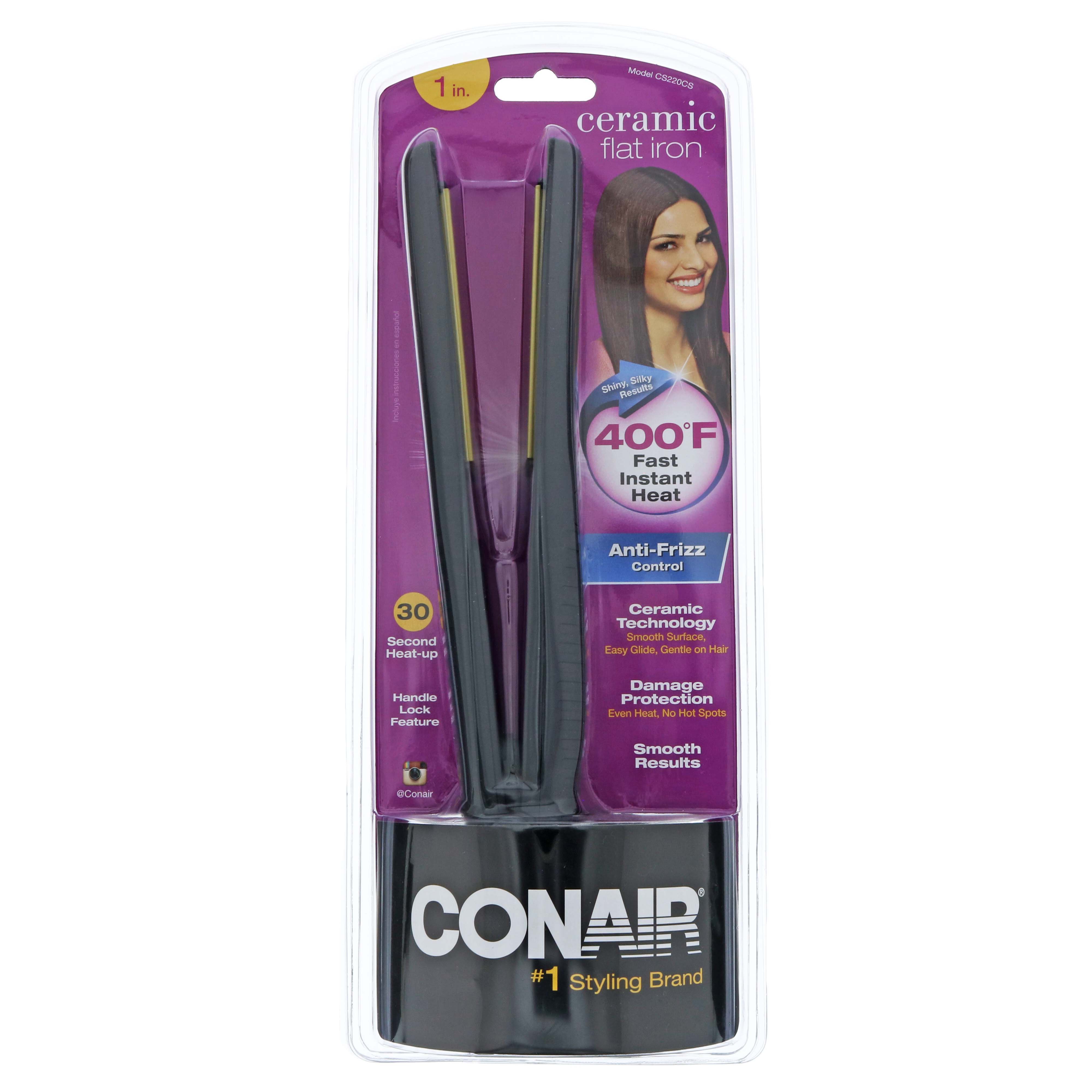 Conair Ceramic 1in Flat Iron Shop Curling & Flat Irons at HEB