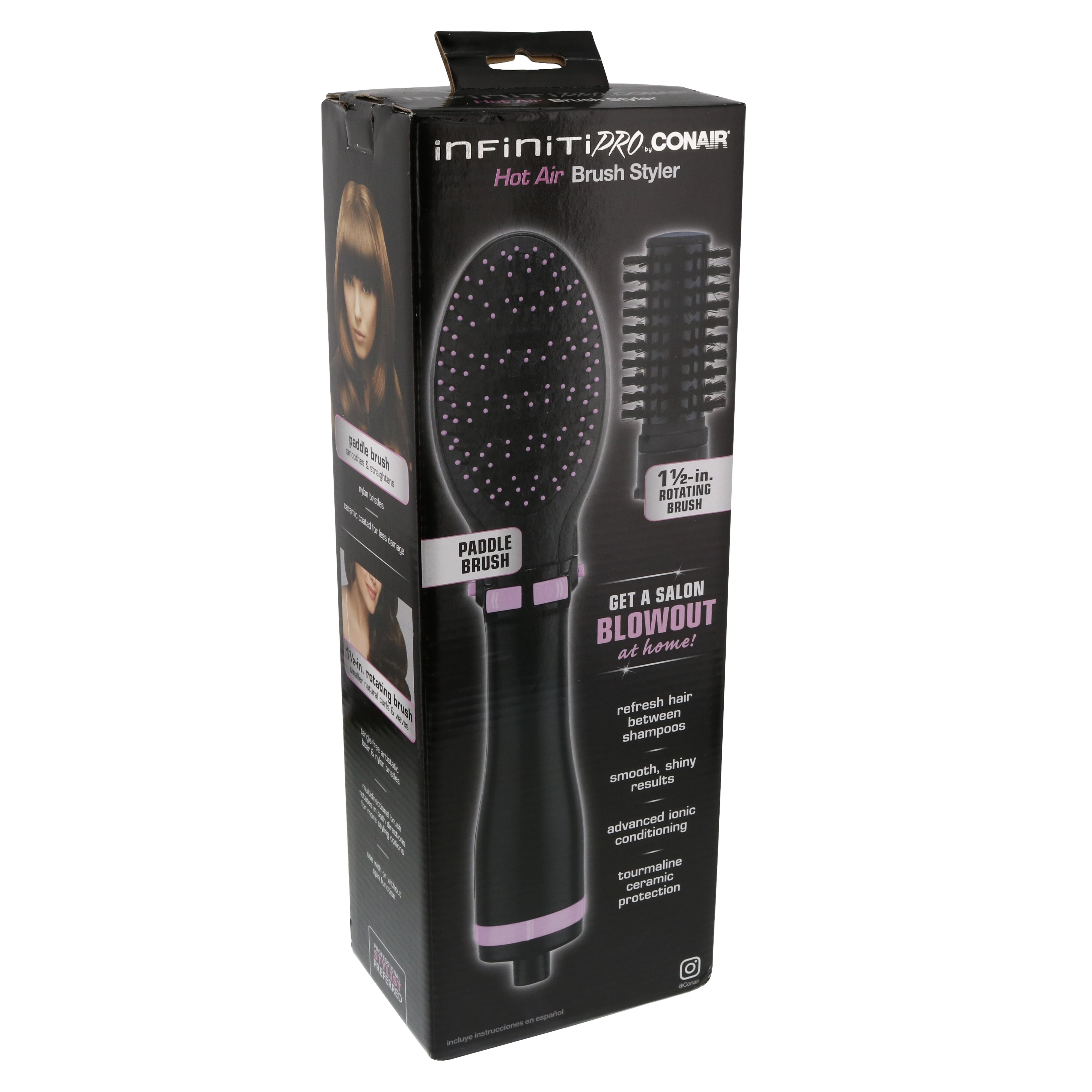 Infiniti pro conair paddle brush clearance styler