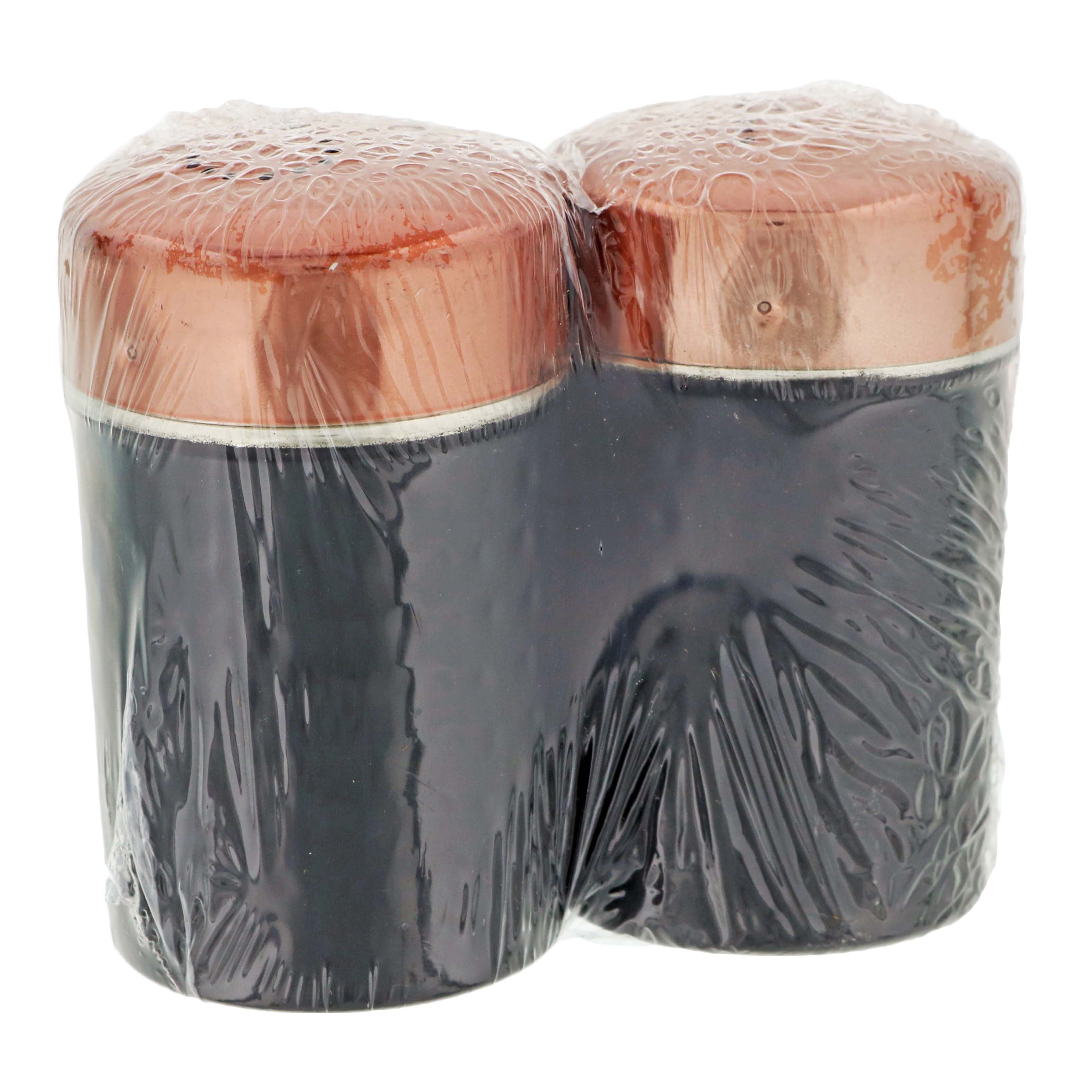 Worldinox Black And Copper Salt And Pepper Shakers Shop Utensils