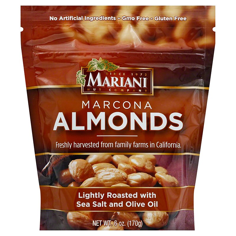 Mariani Marcona Almonds Lightly Roasted with Sea Salt & Olive Oil ...