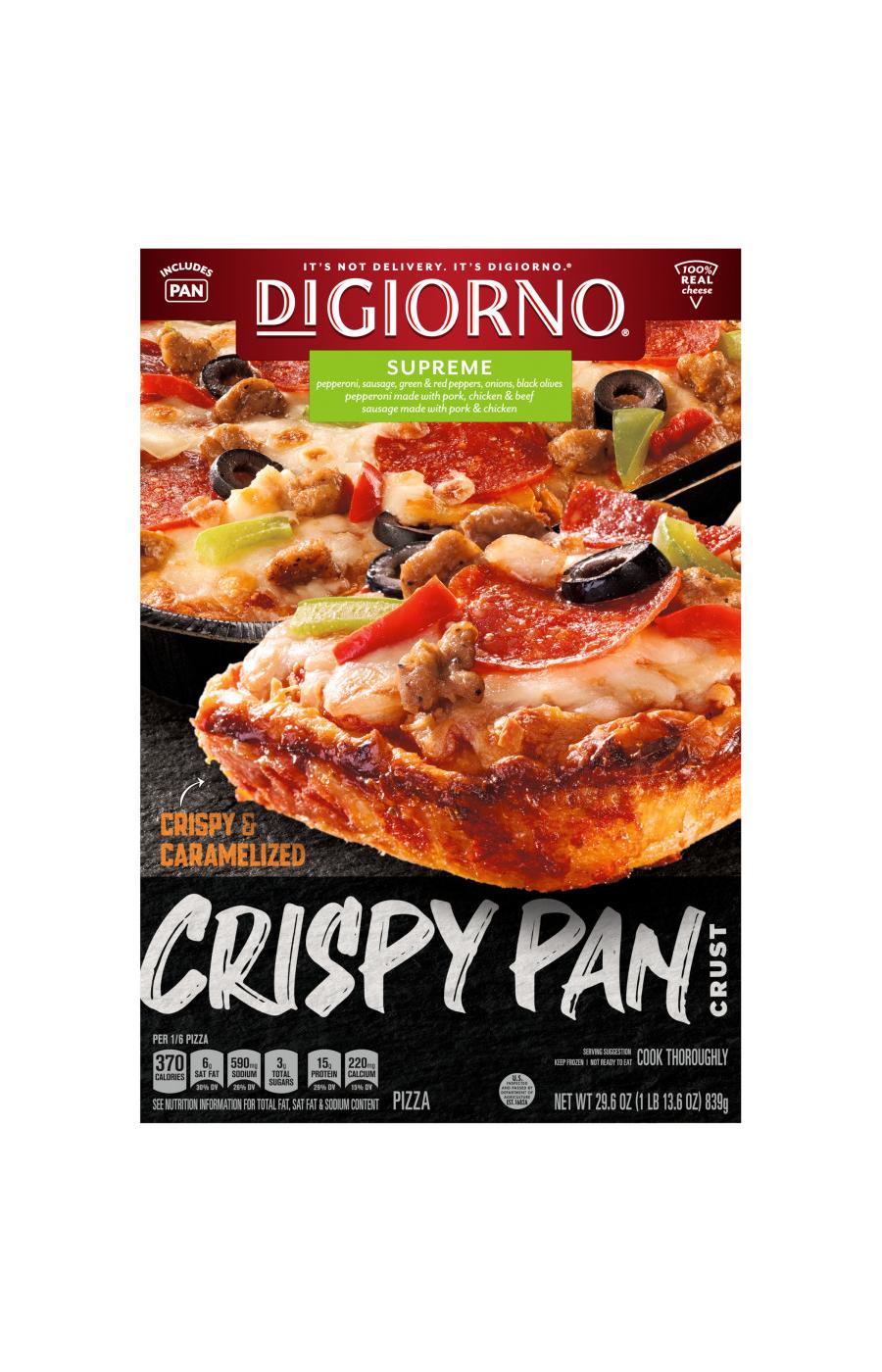 DiGiorno Supreme Crispy Pan Frozen Pizza; image 1 of 5