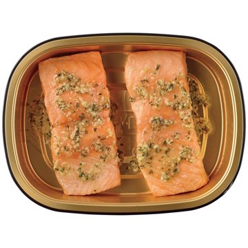 Meal Simple by H-E-B Atlantic Salmon Portions - Garlic Butter