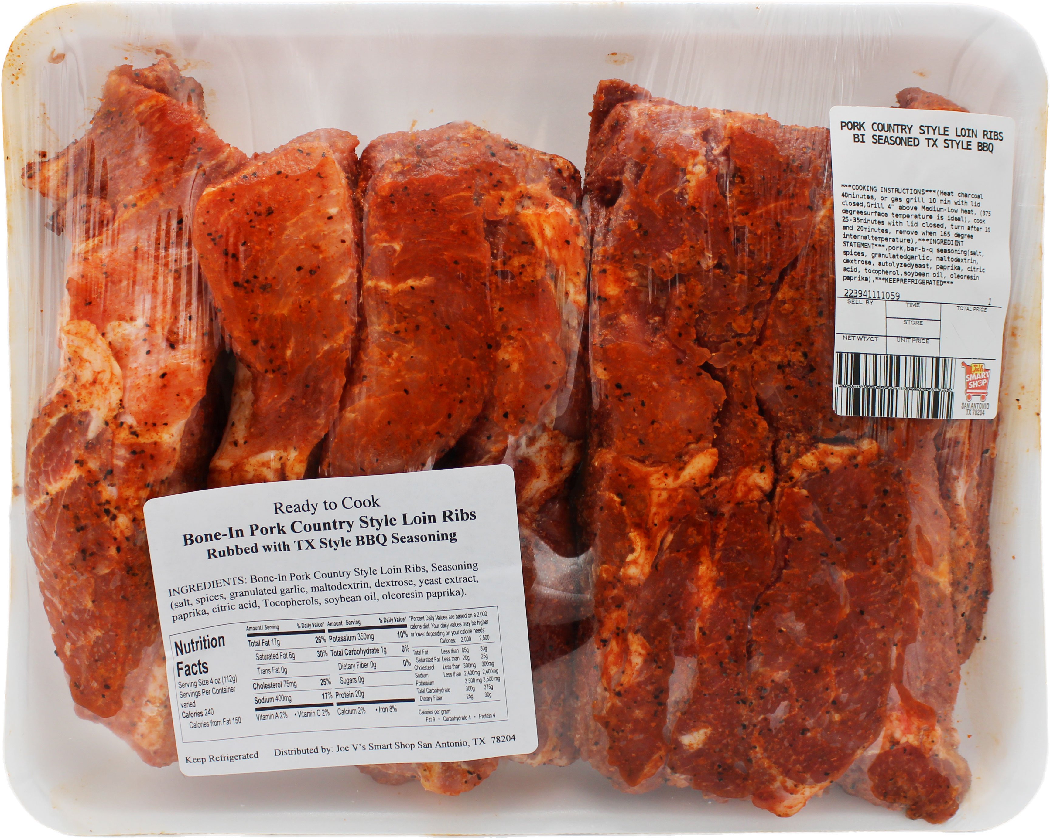 Joe V's Pork Cross Cut Spare Ribs | Joe V's Smart Shop | Low