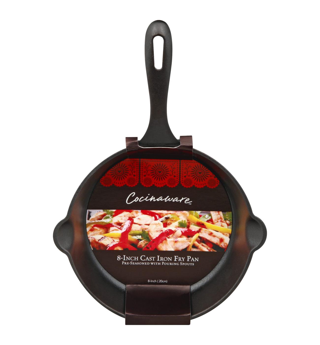 Cocinaware Pre-Seasoned Cast Iron Fry Pan; image 2 of 2